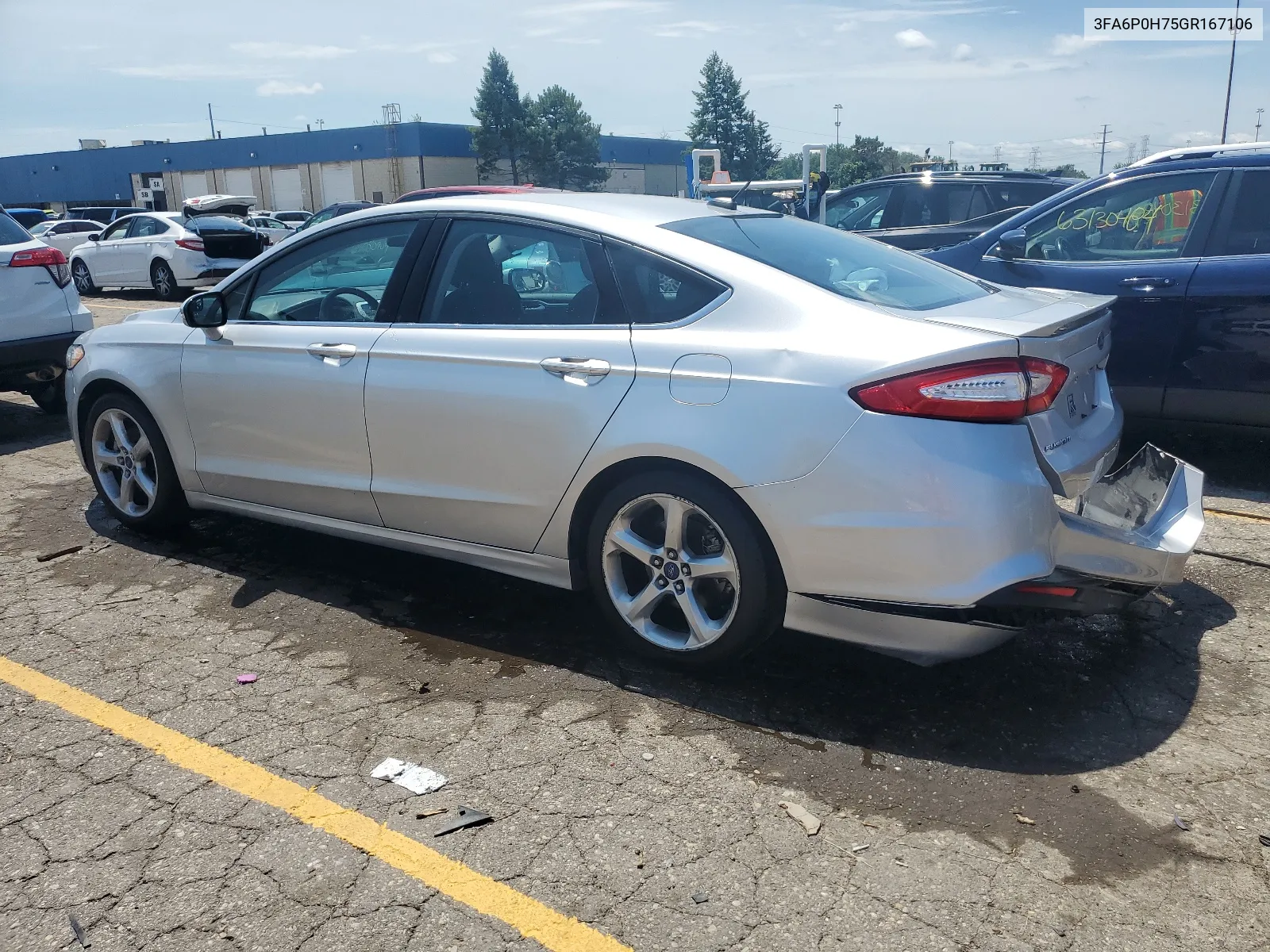 2016 Ford Fusion Se VIN: 3FA6P0H75GR167106 Lot: 62849424