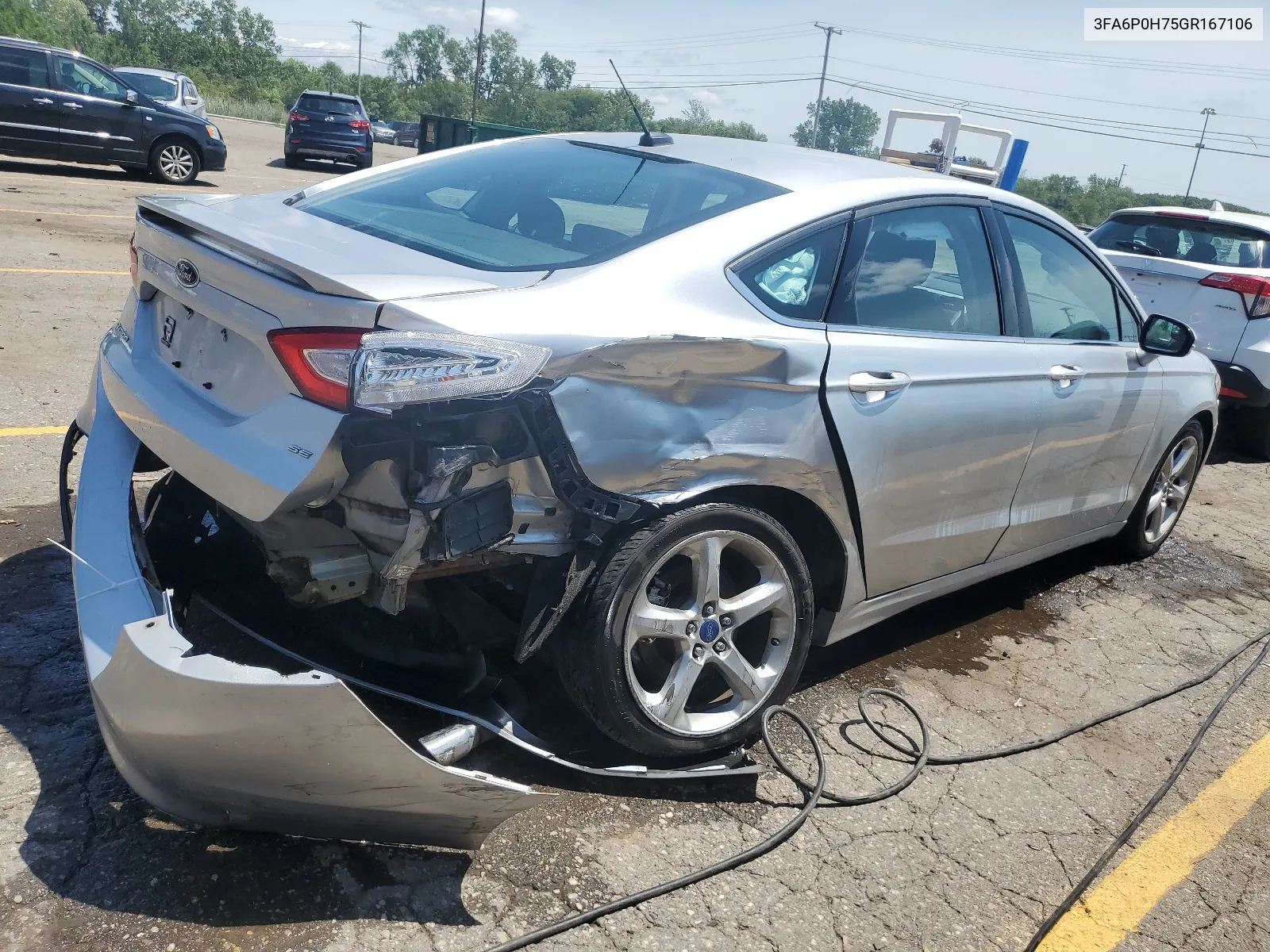 2016 Ford Fusion Se VIN: 3FA6P0H75GR167106 Lot: 62849424