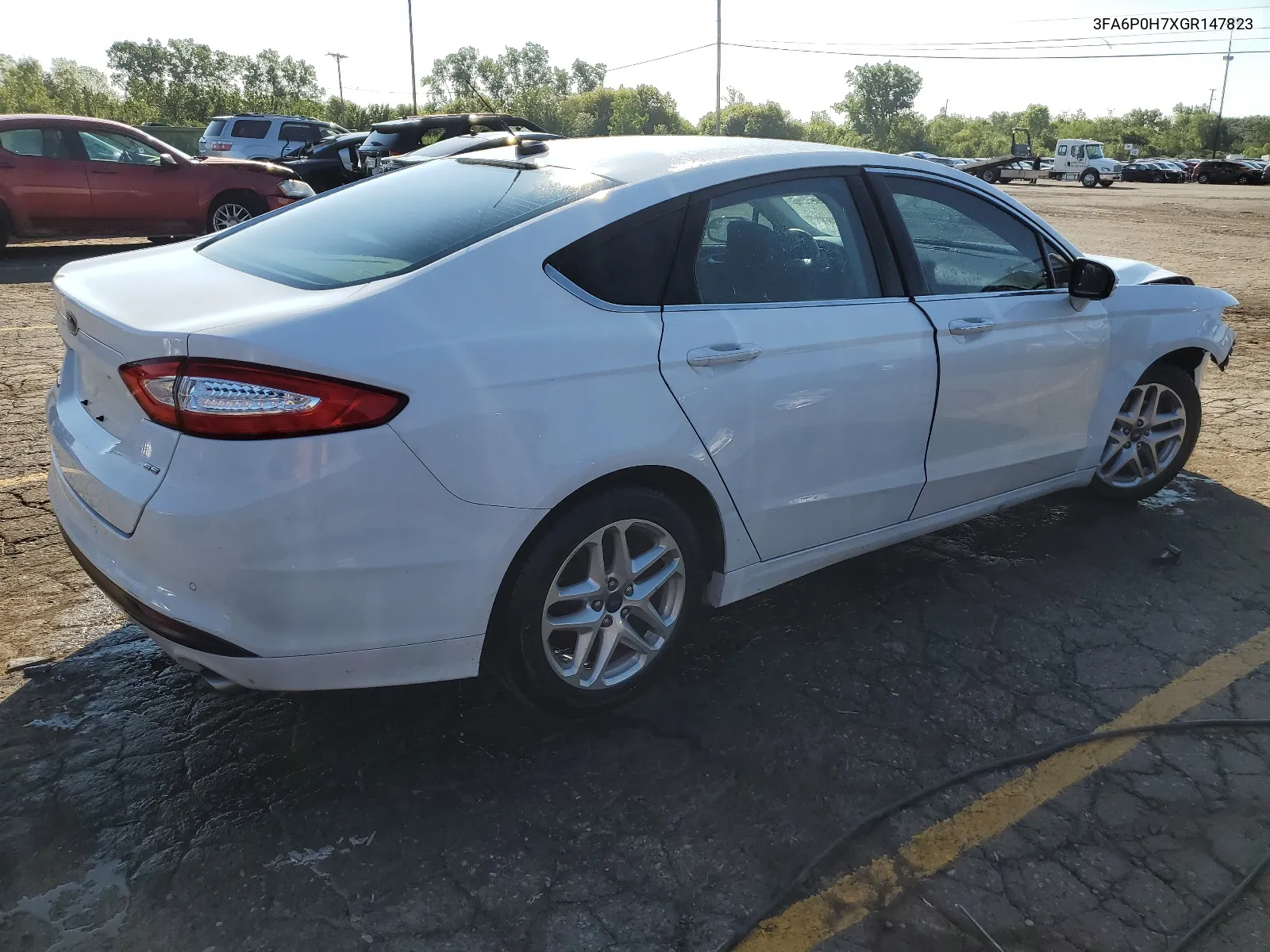 2016 Ford Fusion Se VIN: 3FA6P0H7XGR147823 Lot: 63196104