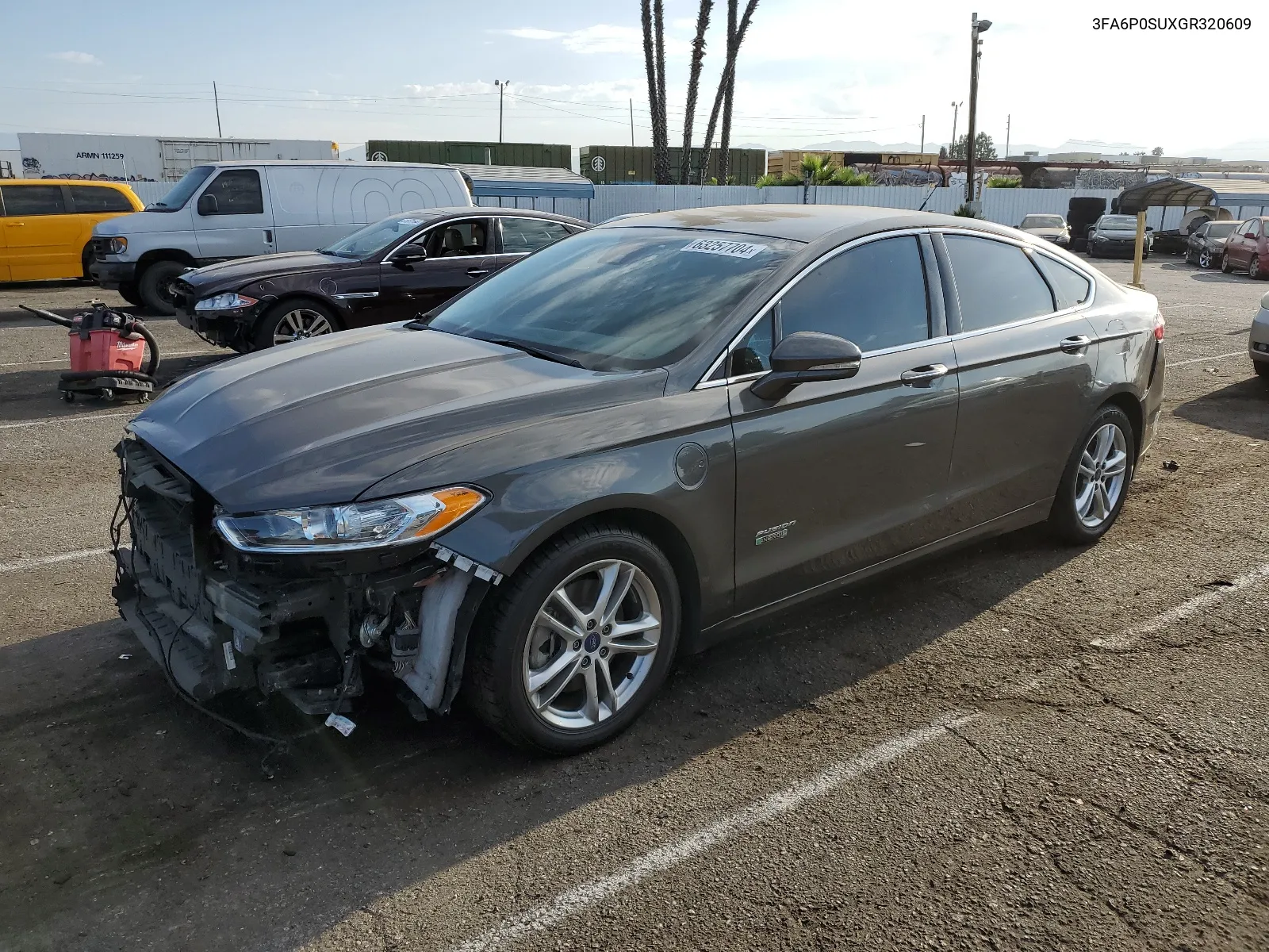 2016 Ford Fusion Titanium Phev VIN: 3FA6P0SUXGR320609 Lot: 63257704