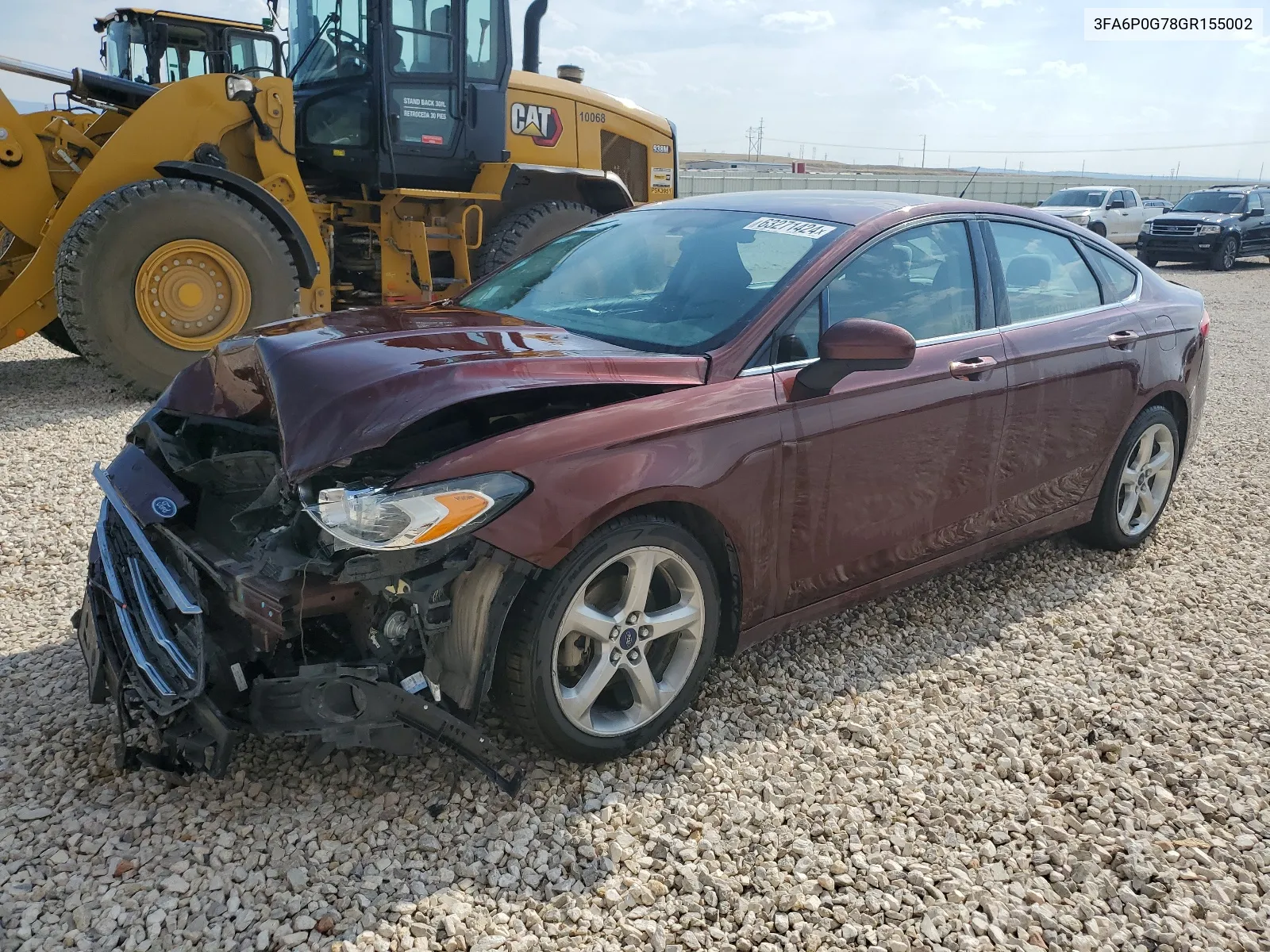 2016 Ford Fusion S VIN: 3FA6P0G78GR155002 Lot: 63271424