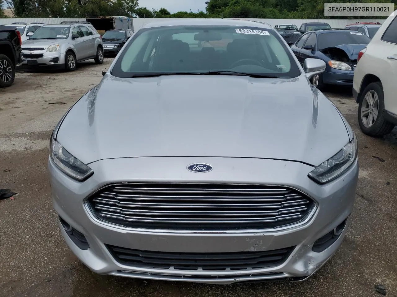 2016 Ford Fusion Se VIN: 3FA6P0H97GR110021 Lot: 63314104