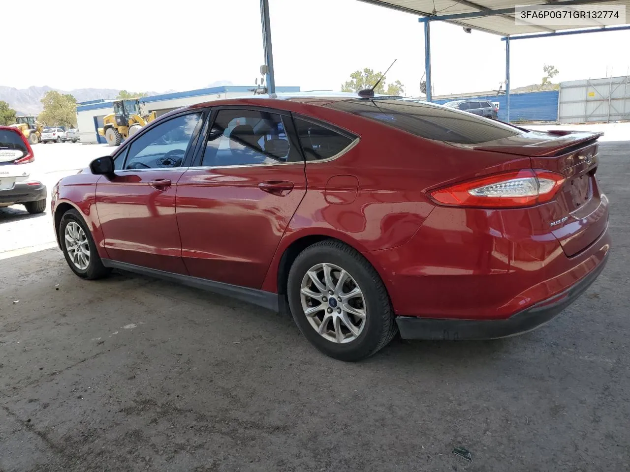 2016 Ford Fusion S VIN: 3FA6P0G71GR132774 Lot: 63536934