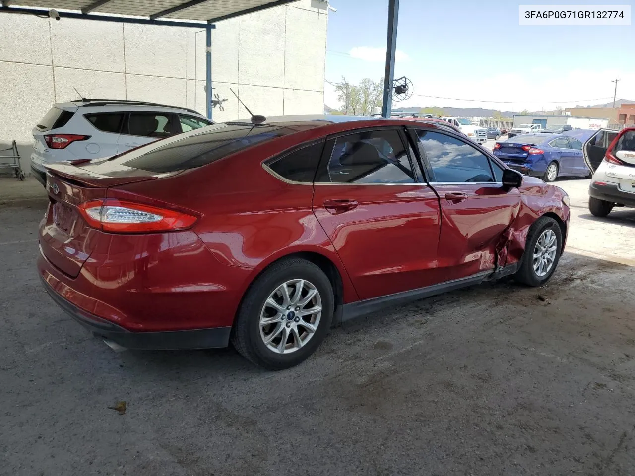 2016 Ford Fusion S VIN: 3FA6P0G71GR132774 Lot: 63536934