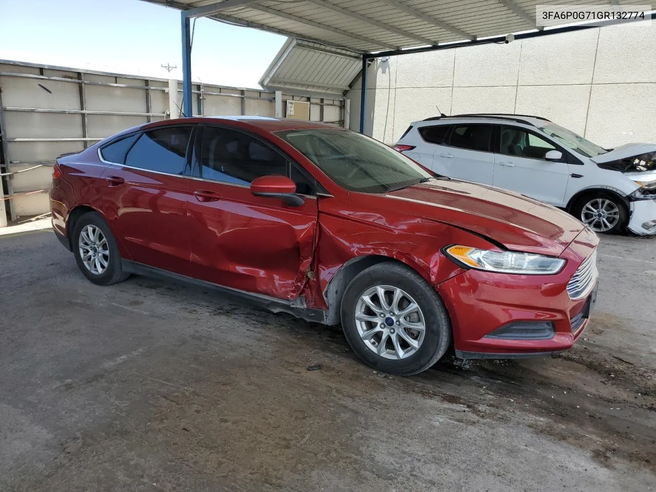 2016 Ford Fusion S VIN: 3FA6P0G71GR132774 Lot: 63536934