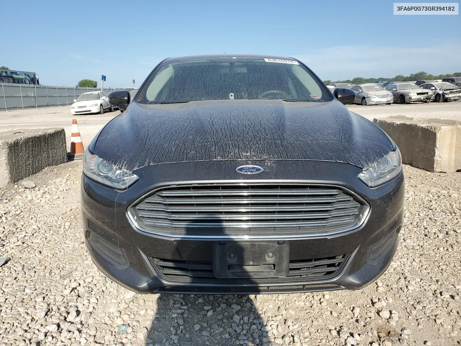 2016 Ford Fusion S VIN: 3FA6P0G73GR394182 Lot: 63616914