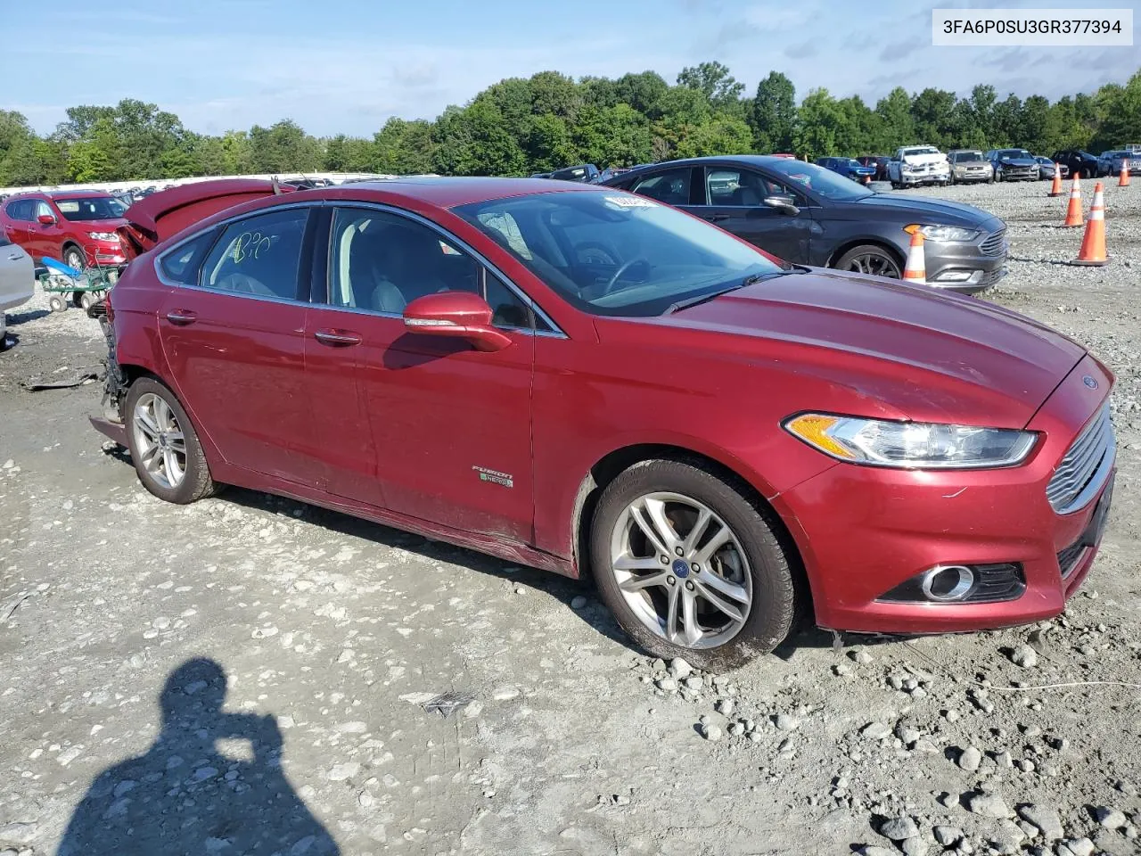 3FA6P0SU3GR377394 2016 Ford Fusion Titanium Phev