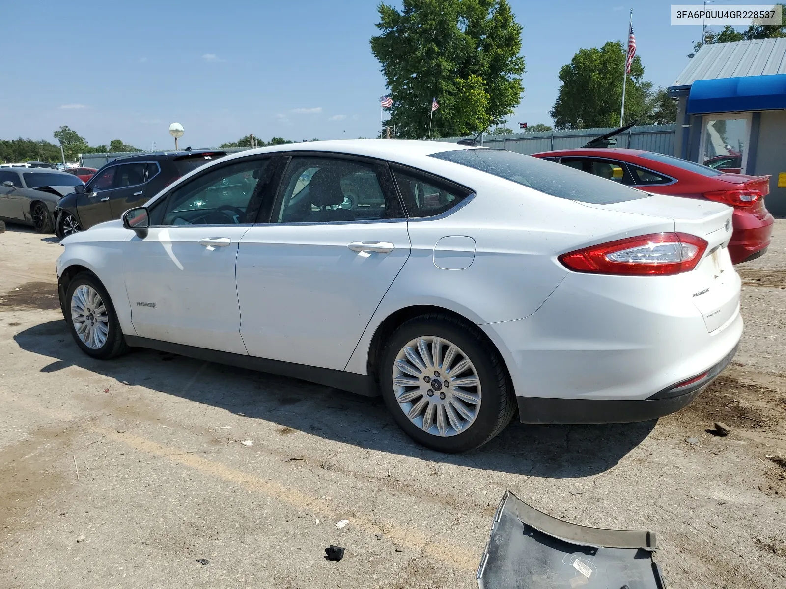 2016 Ford Fusion S Hybrid VIN: 3FA6P0UU4GR228537 Lot: 63851714