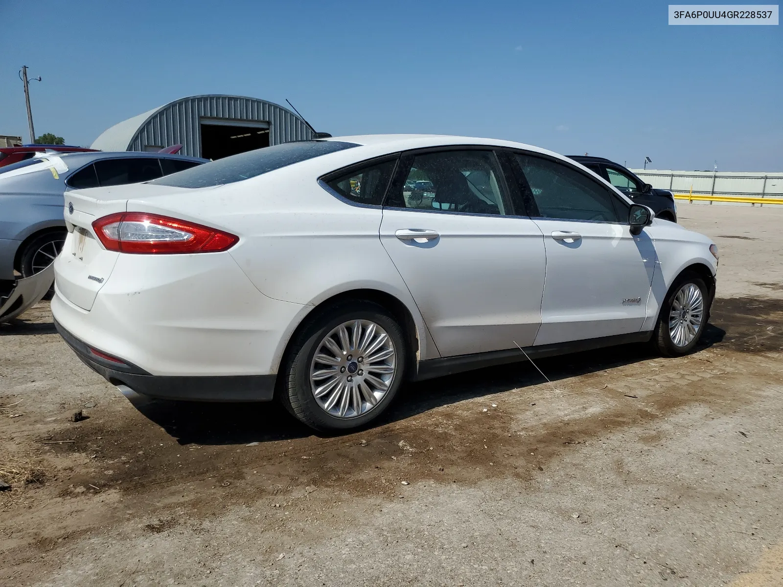 2016 Ford Fusion S Hybrid VIN: 3FA6P0UU4GR228537 Lot: 63851714