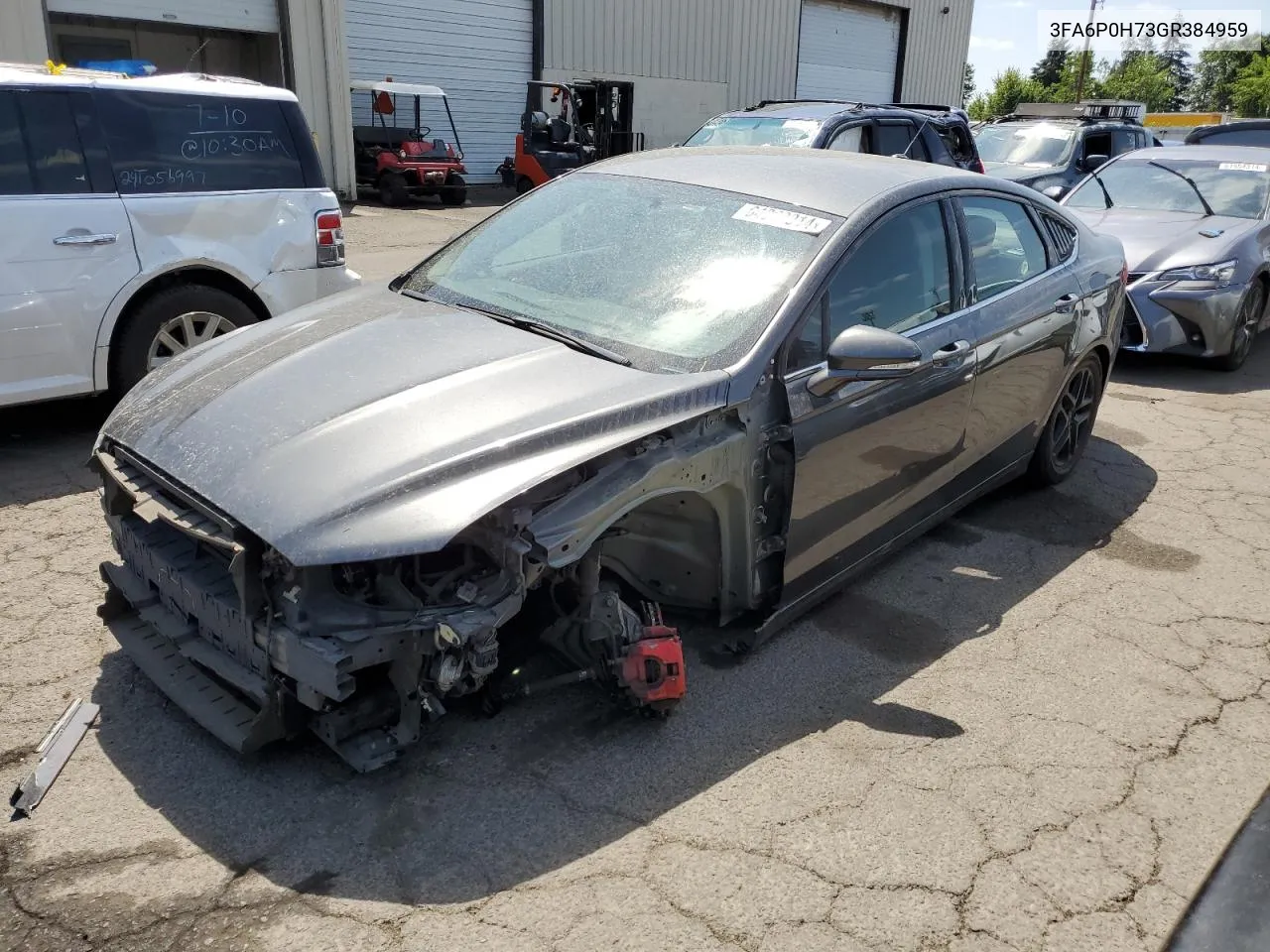 2016 Ford Fusion Se VIN: 3FA6P0H73GR384959 Lot: 64060014