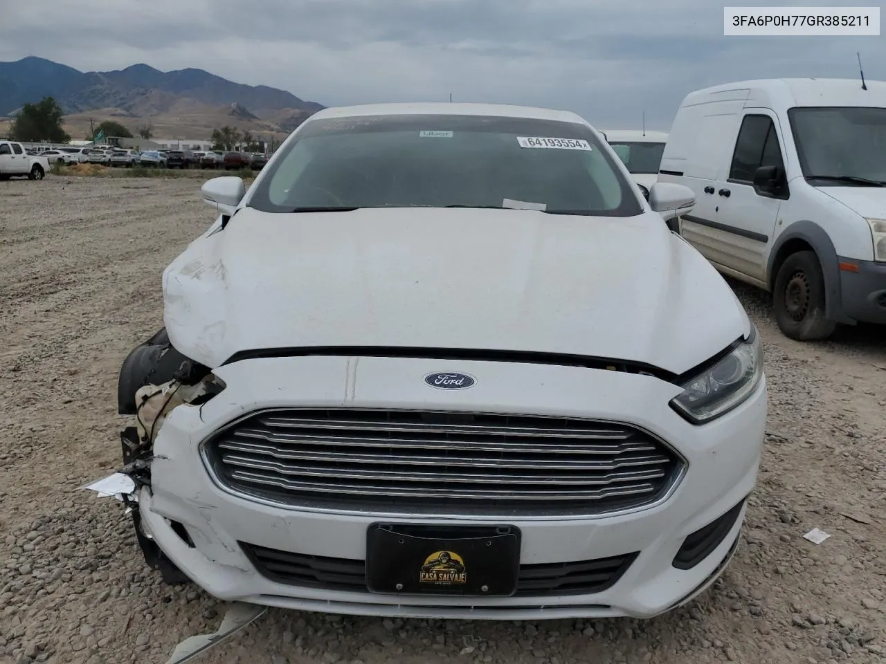 3FA6P0H77GR385211 2016 Ford Fusion Se