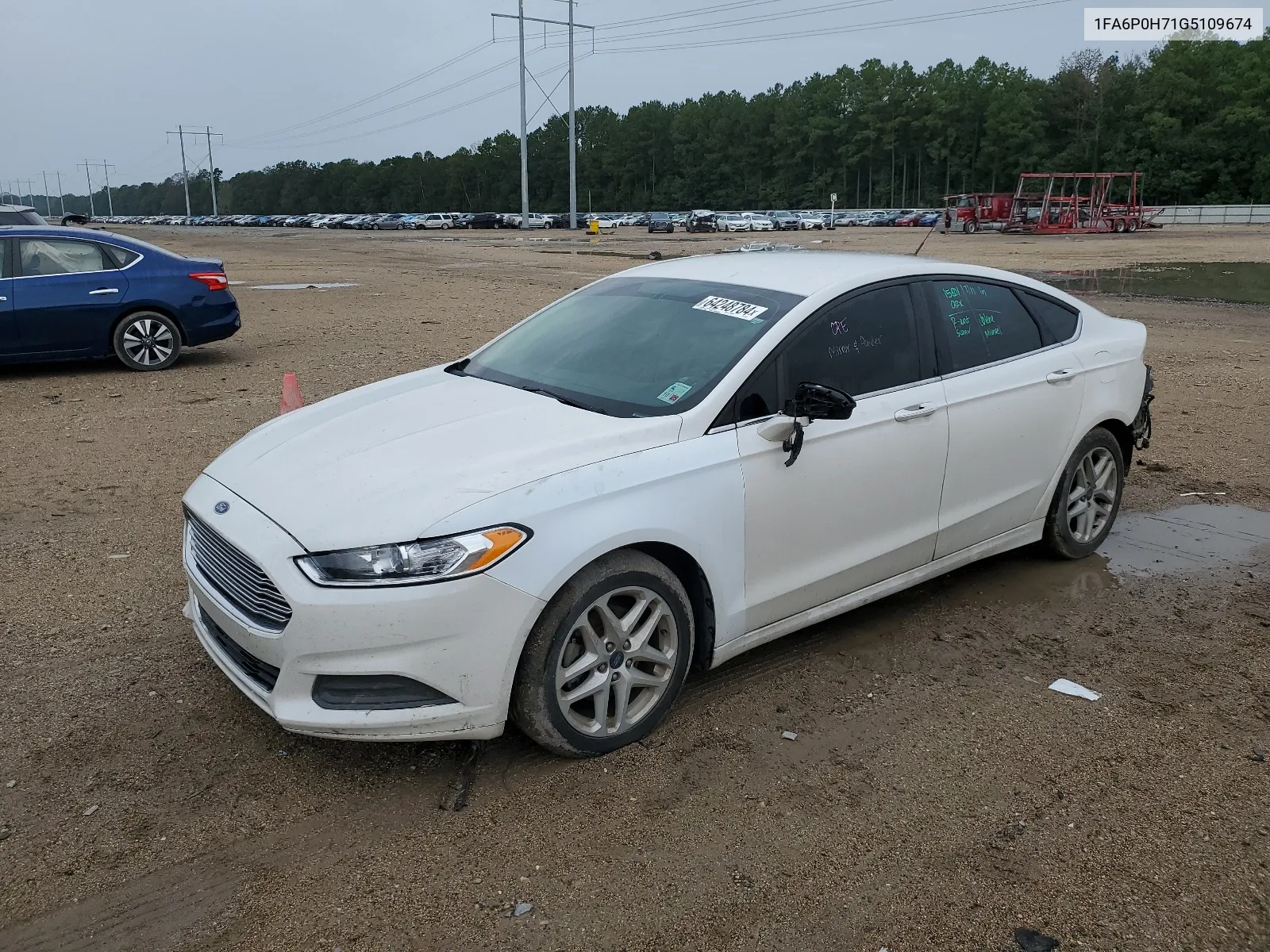 2016 Ford Fusion Se VIN: 1FA6P0H71G5109674 Lot: 64248784