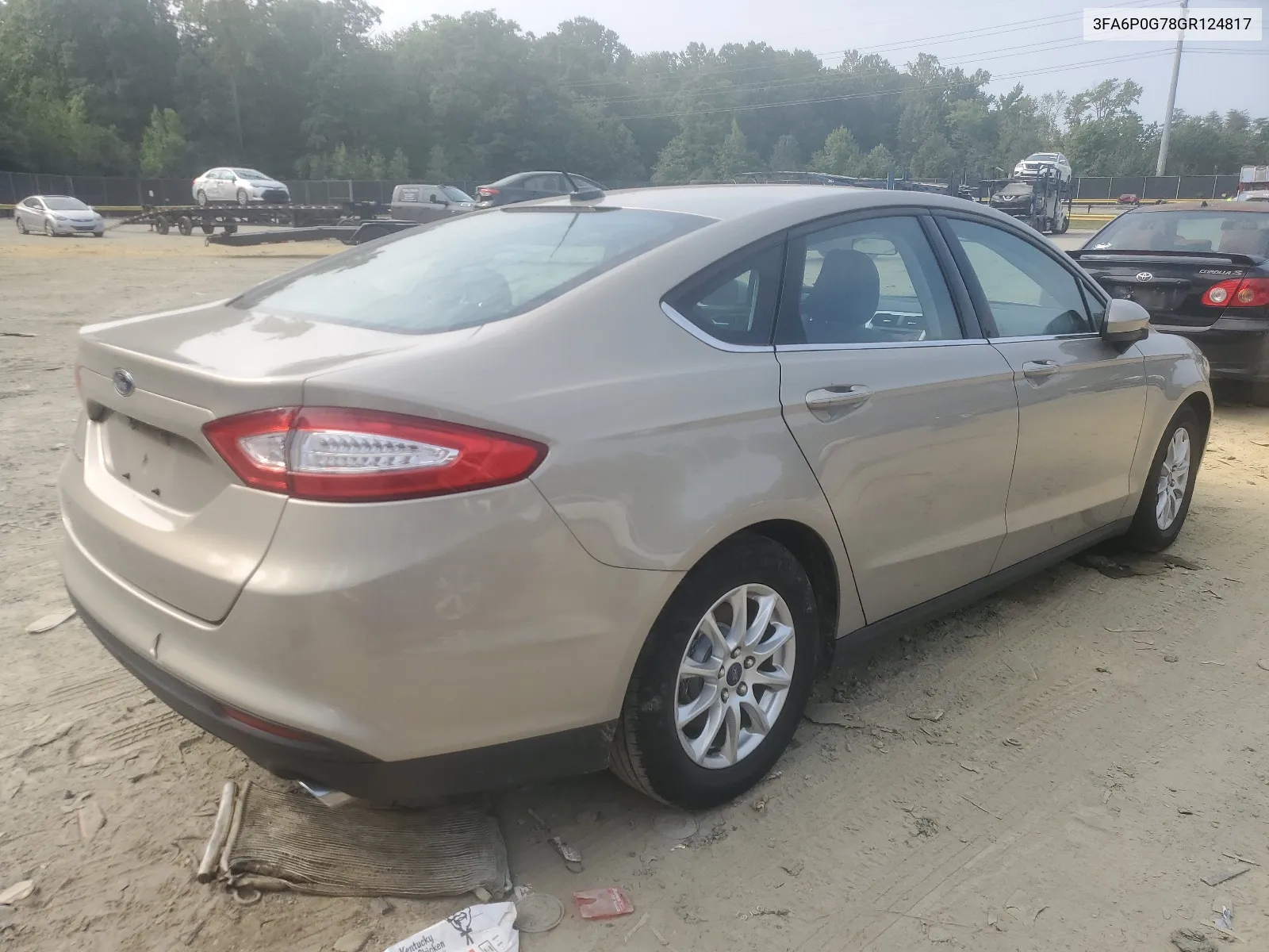 2016 Ford Fusion S VIN: 3FA6P0G78GR124817 Lot: 64644264