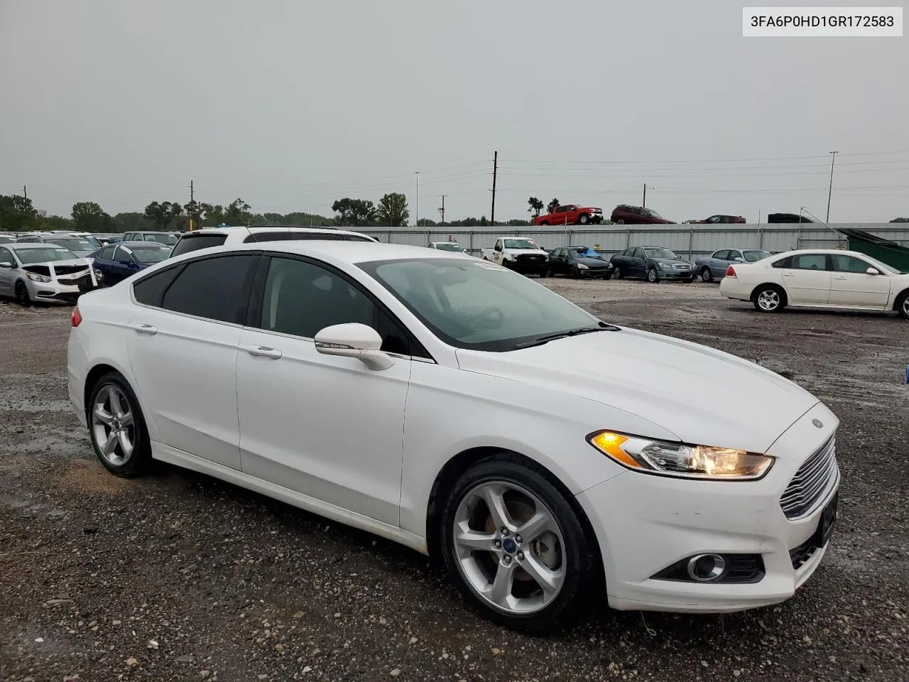 3FA6P0HD1GR172583 2016 Ford Fusion Se