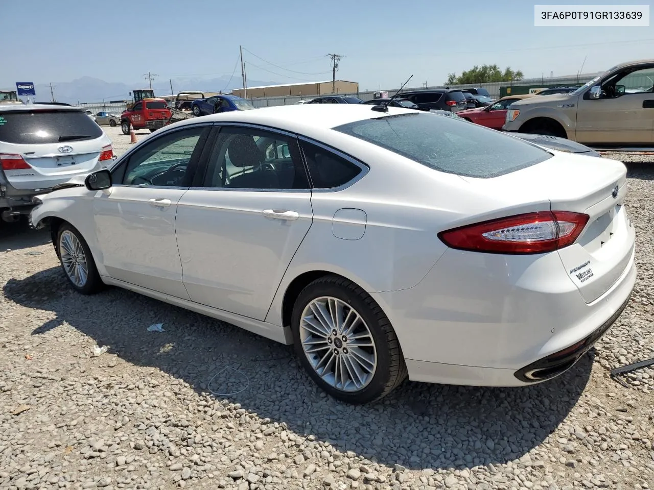 2016 Ford Fusion Se VIN: 3FA6P0T91GR133639 Lot: 64865374