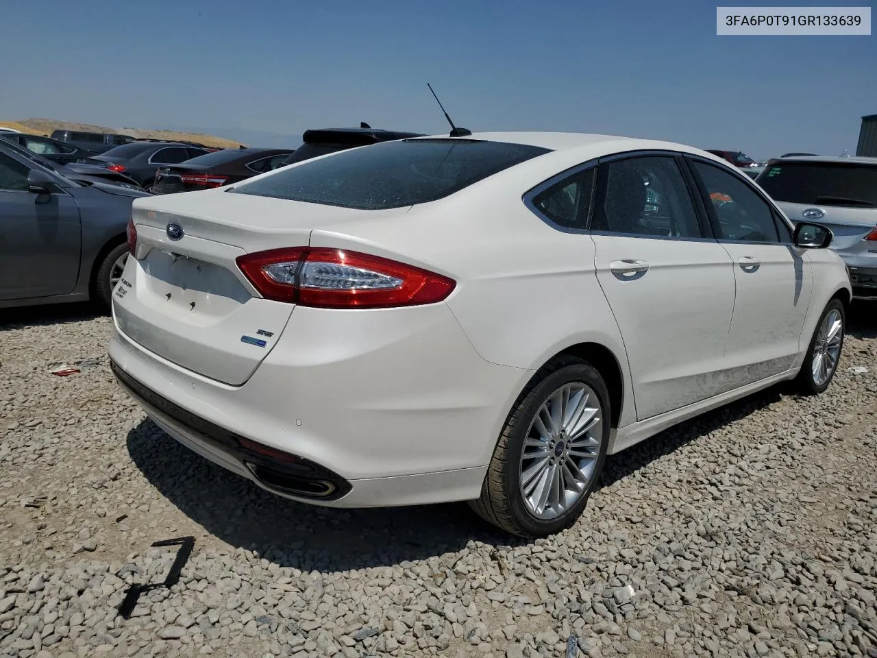 2016 Ford Fusion Se VIN: 3FA6P0T91GR133639 Lot: 64865374