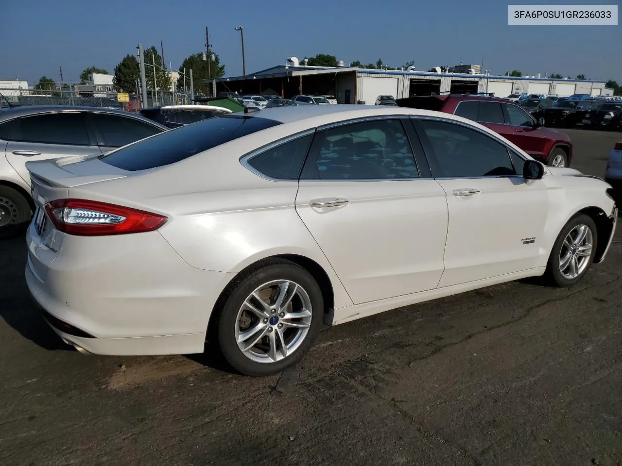 2016 Ford Fusion Titanium Phev VIN: 3FA6P0SU1GR236033 Lot: 64869774