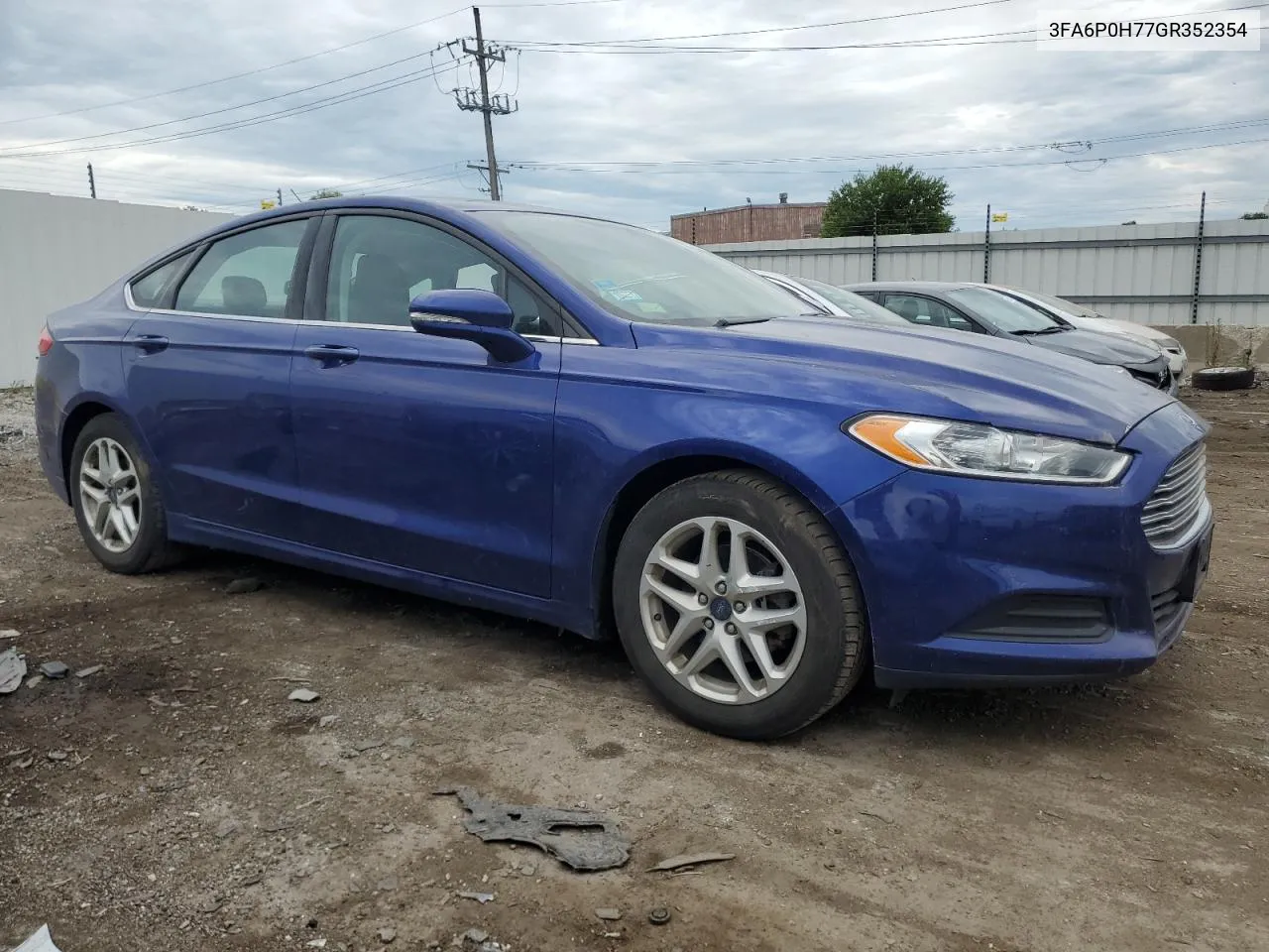 2016 Ford Fusion Se VIN: 3FA6P0H77GR352354 Lot: 64912934