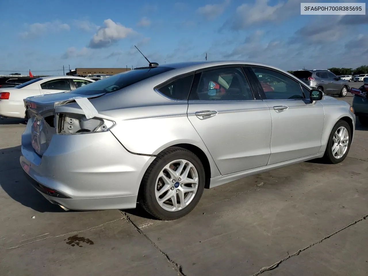 2016 Ford Fusion Se VIN: 3FA6P0H70GR385695 Lot: 65031434