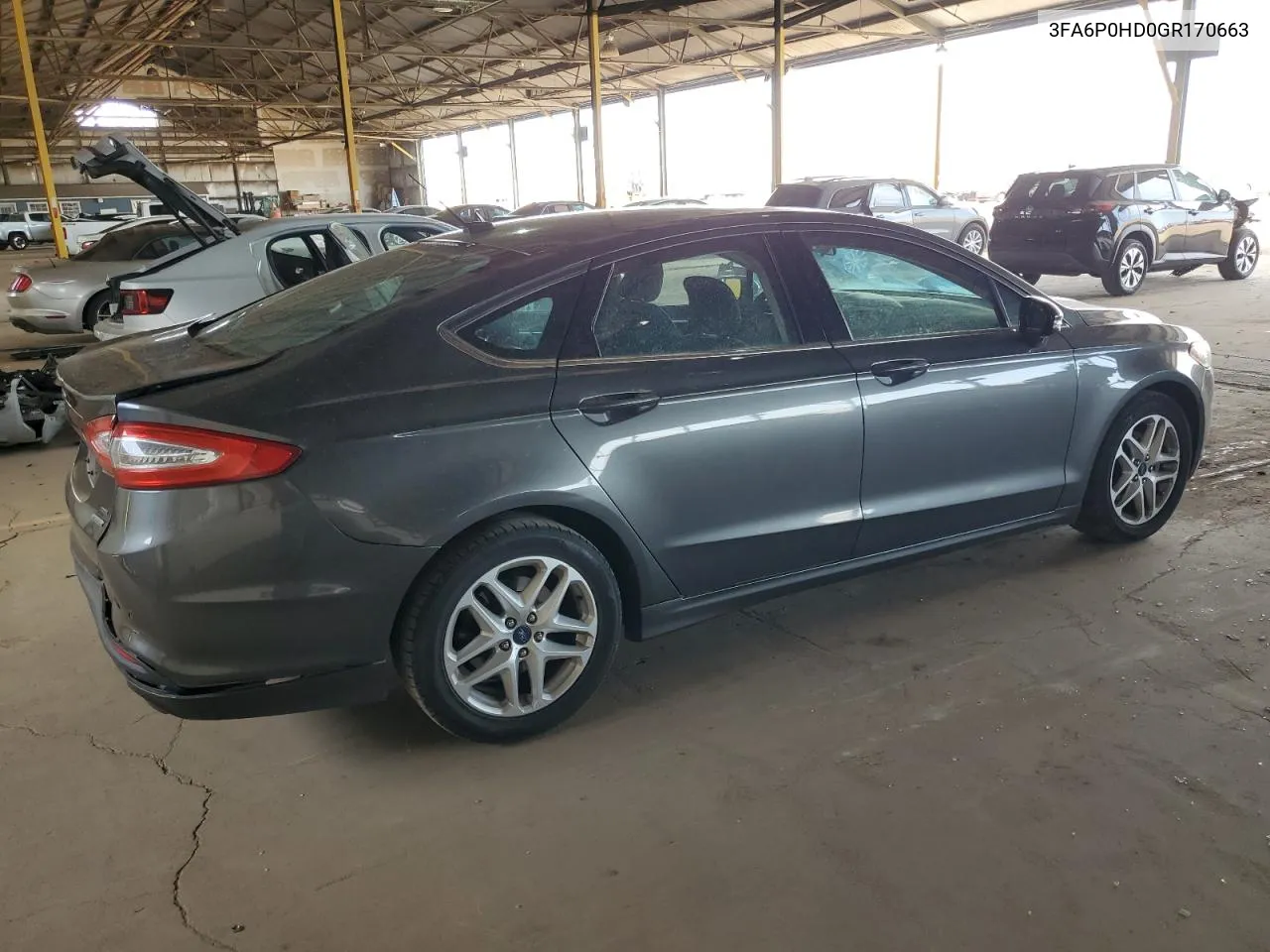 2016 Ford Fusion Se VIN: 3FA6P0HD0GR170663 Lot: 65735334