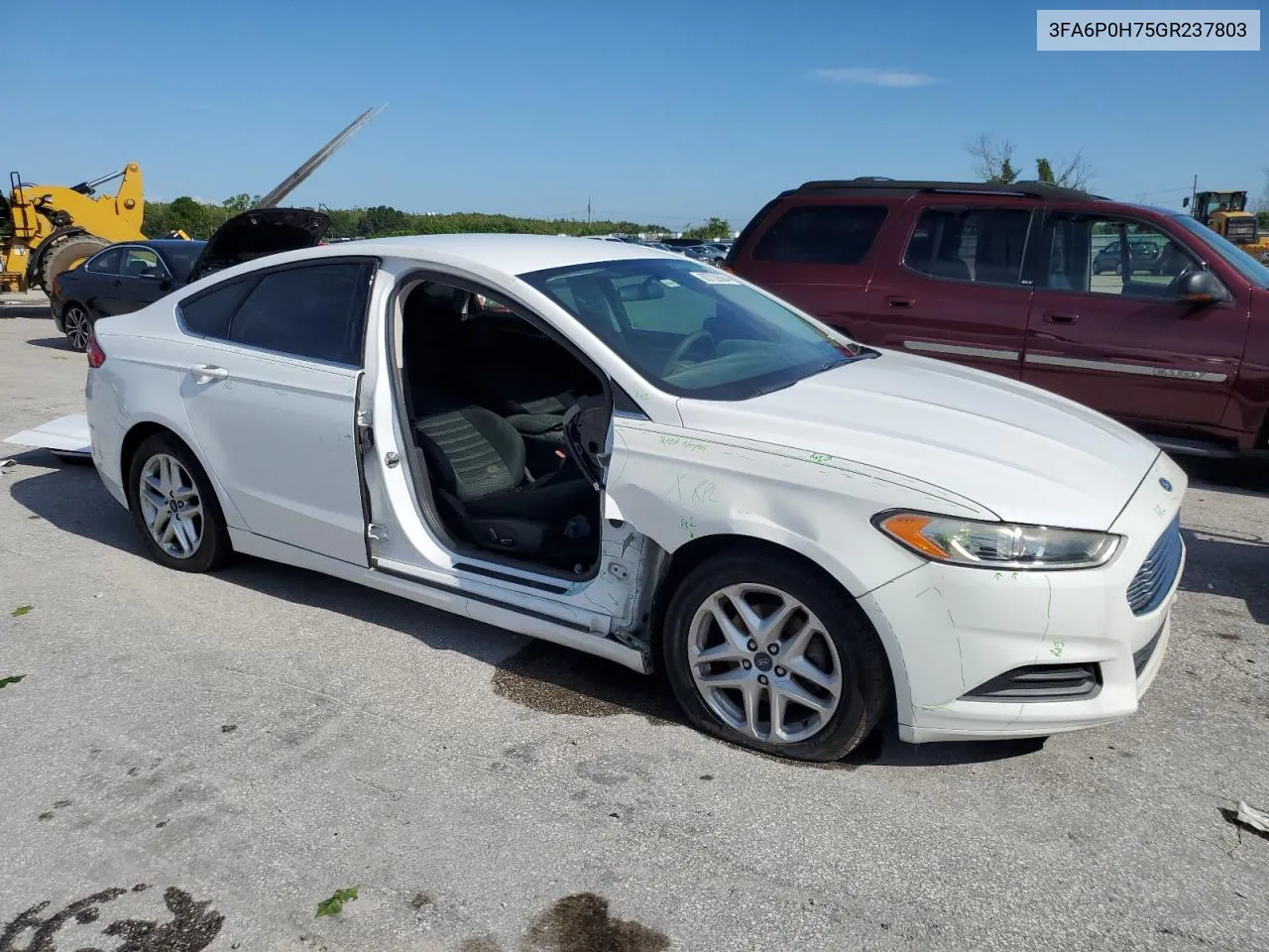 2016 Ford Fusion Se VIN: 3FA6P0H75GR237803 Lot: 65739394