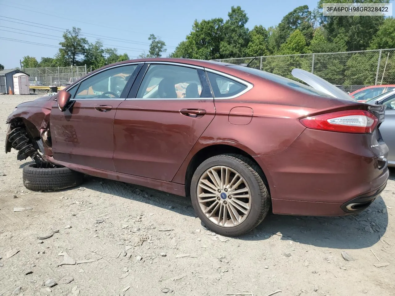 2016 Ford Fusion Se VIN: 3FA6P0H98GR328422 Lot: 65778474