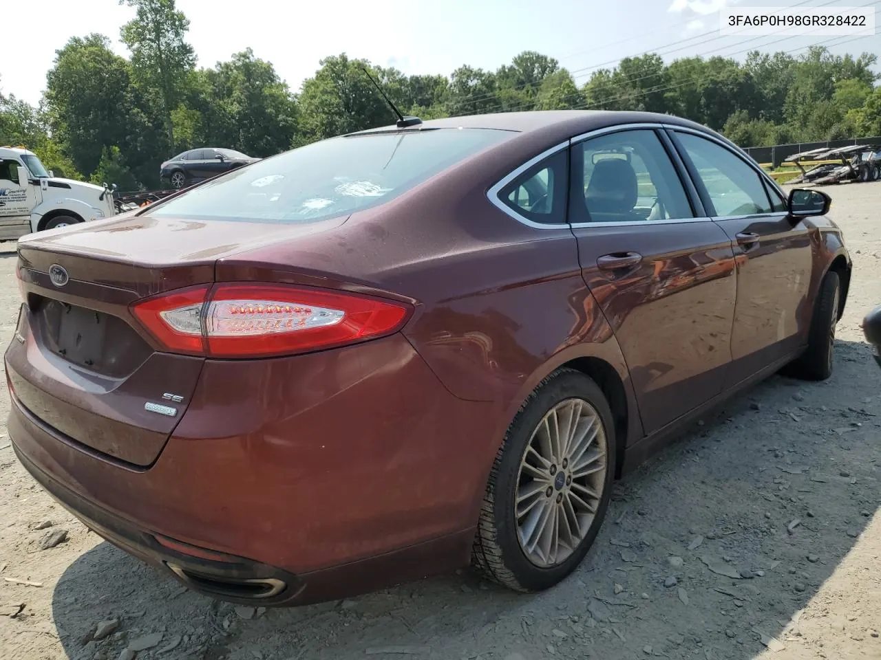 2016 Ford Fusion Se VIN: 3FA6P0H98GR328422 Lot: 65778474