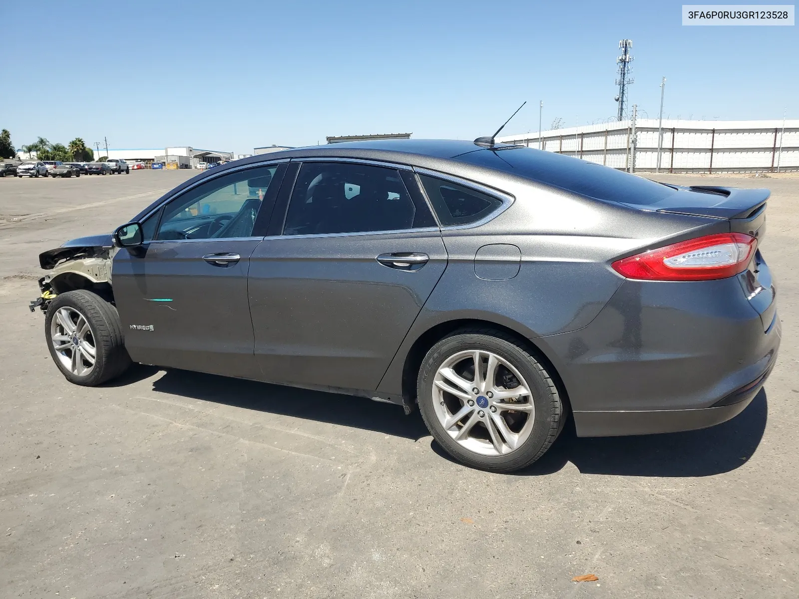 2016 Ford Fusion Titanium Hev VIN: 3FA6P0RU3GR123528 Lot: 66122594