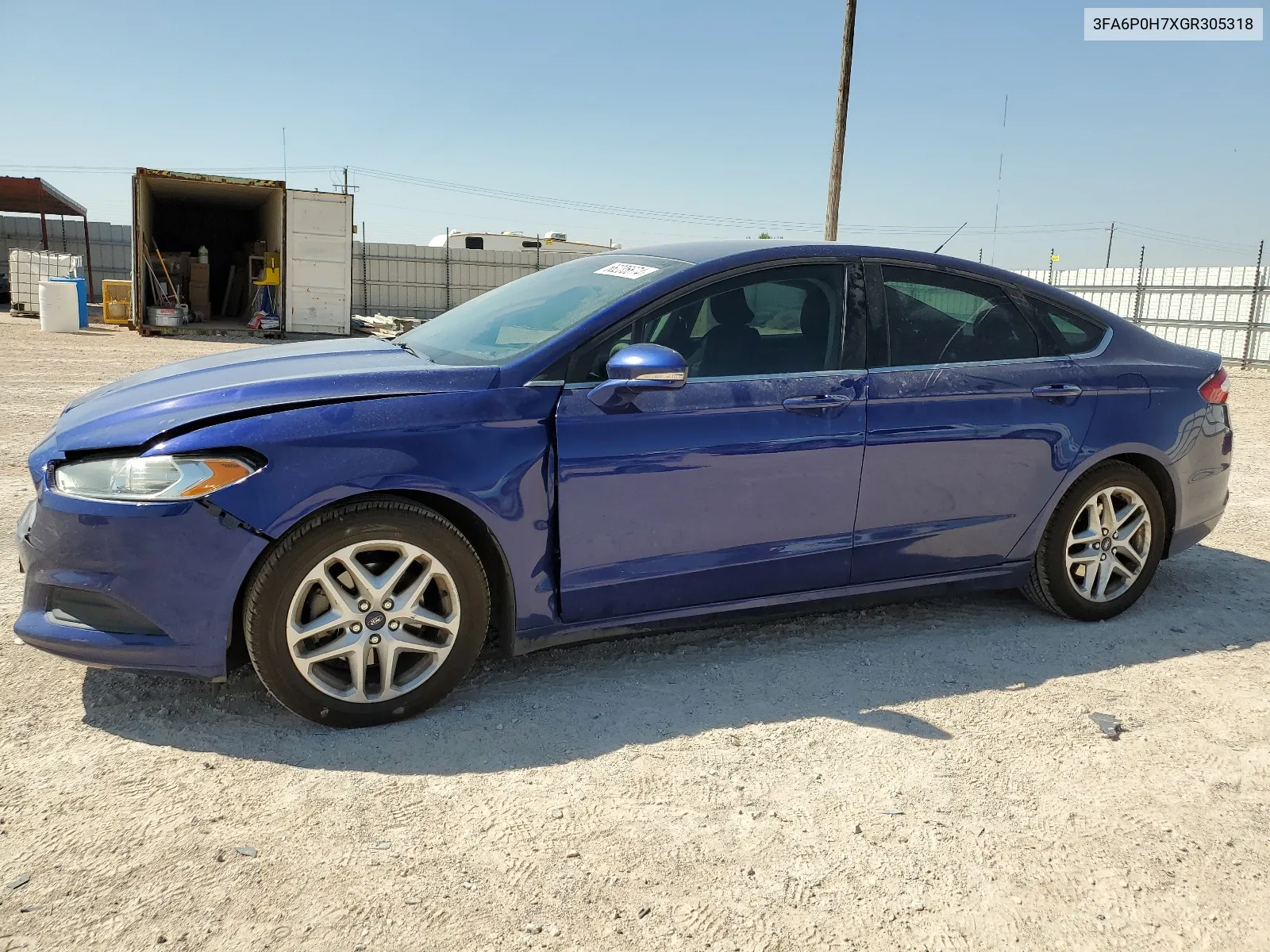 2016 Ford Fusion Se VIN: 3FA6P0H7XGR305318 Lot: 66235674