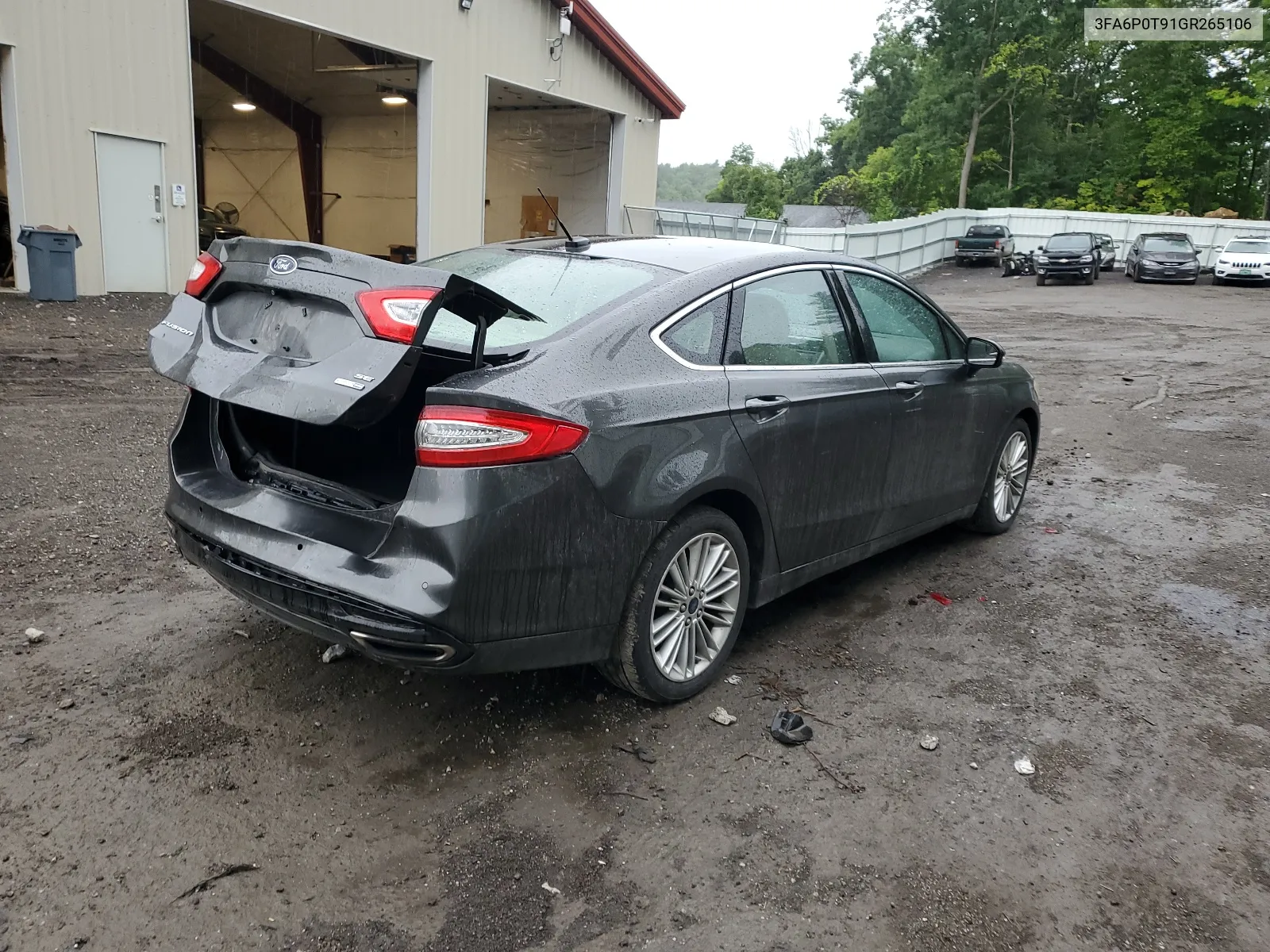 2016 Ford Fusion Se VIN: 3FA6P0T91GR265106 Lot: 66570184