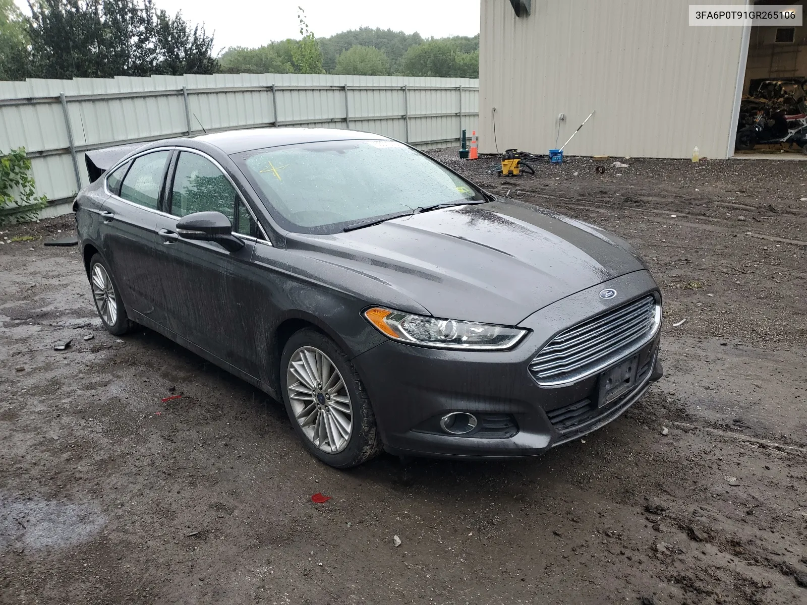 2016 Ford Fusion Se VIN: 3FA6P0T91GR265106 Lot: 66570184