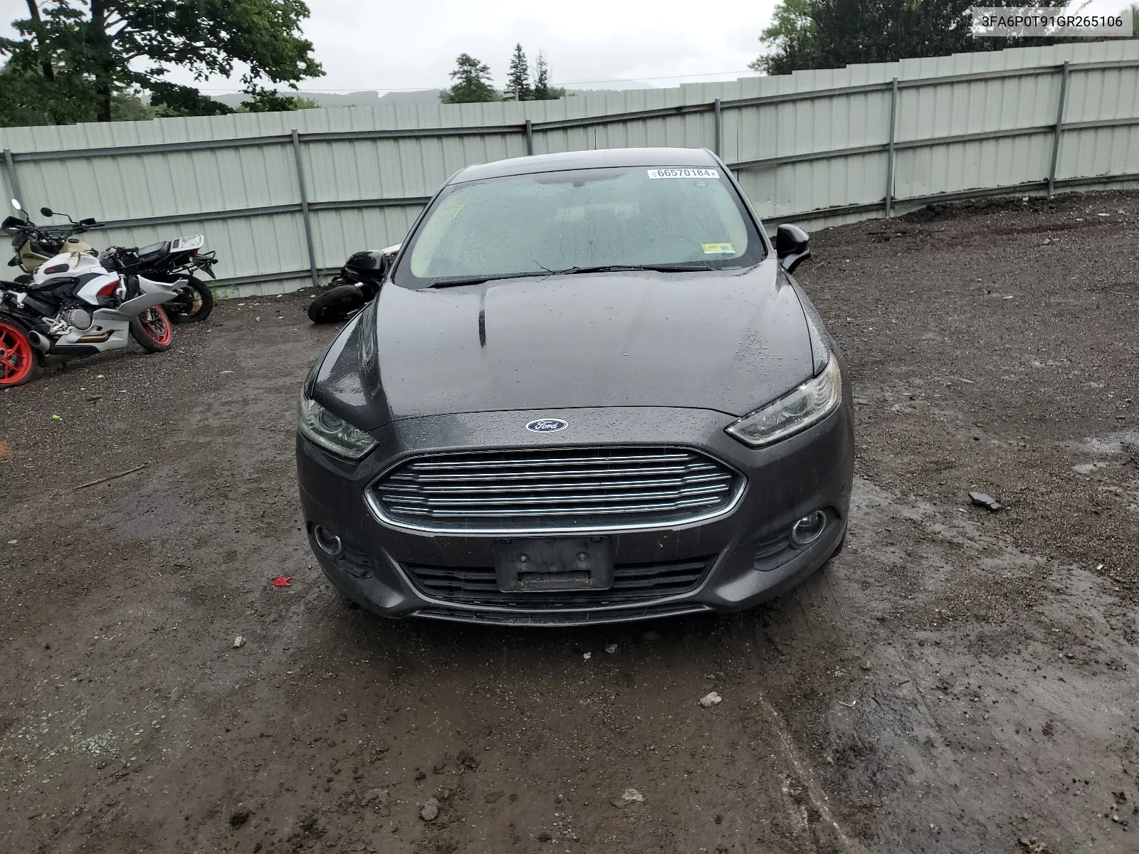 2016 Ford Fusion Se VIN: 3FA6P0T91GR265106 Lot: 66570184