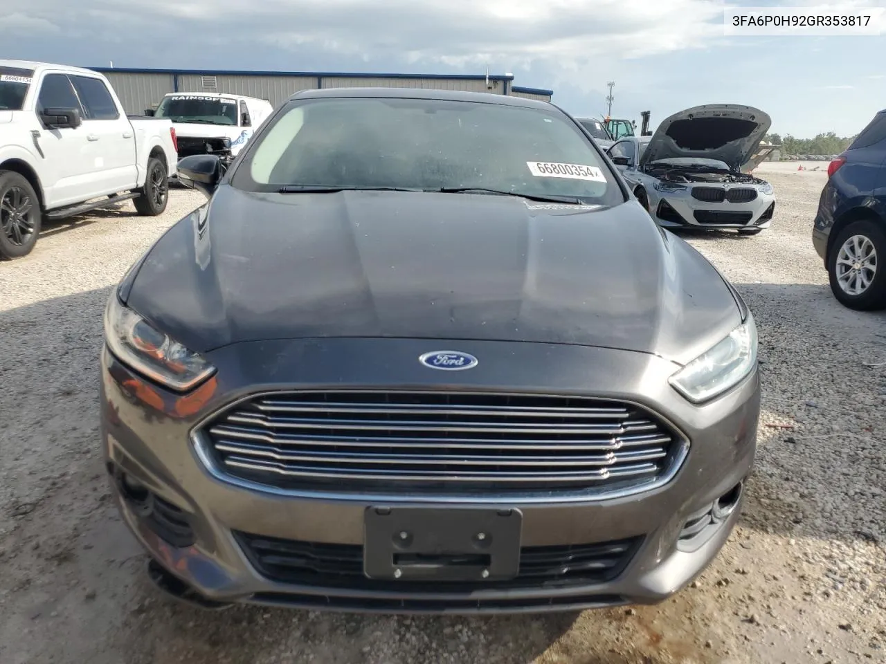 2016 Ford Fusion Se VIN: 3FA6P0H92GR353817 Lot: 66800354