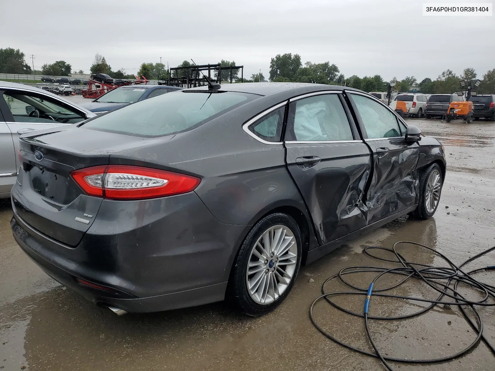 2016 Ford Fusion Se VIN: 3FA6P0HD1GR381404 Lot: 66892634