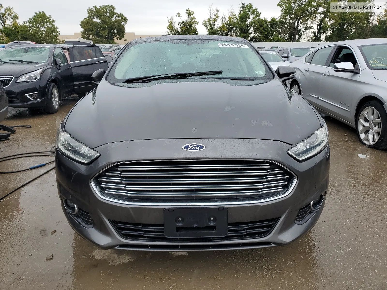 2016 Ford Fusion Se VIN: 3FA6P0HD1GR381404 Lot: 66892634