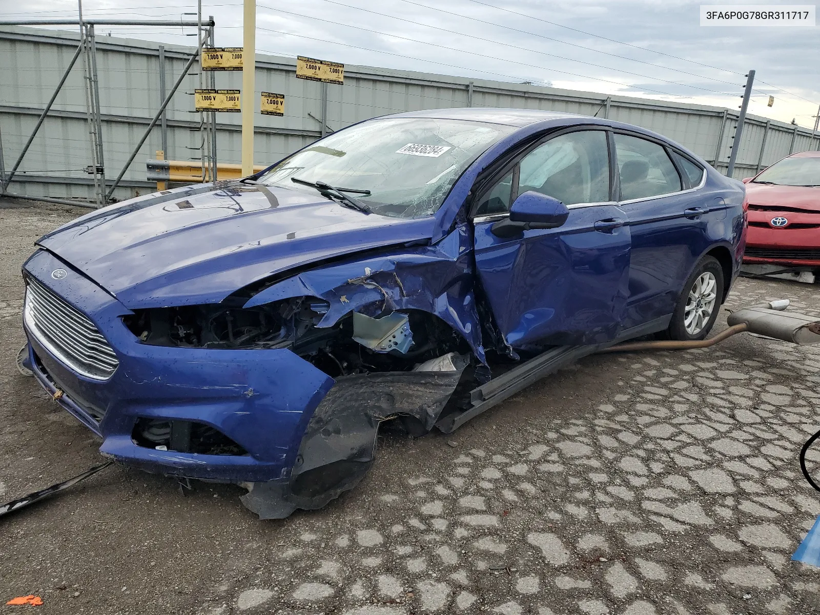 2016 Ford Fusion S VIN: 3FA6P0G78GR311717 Lot: 66936284