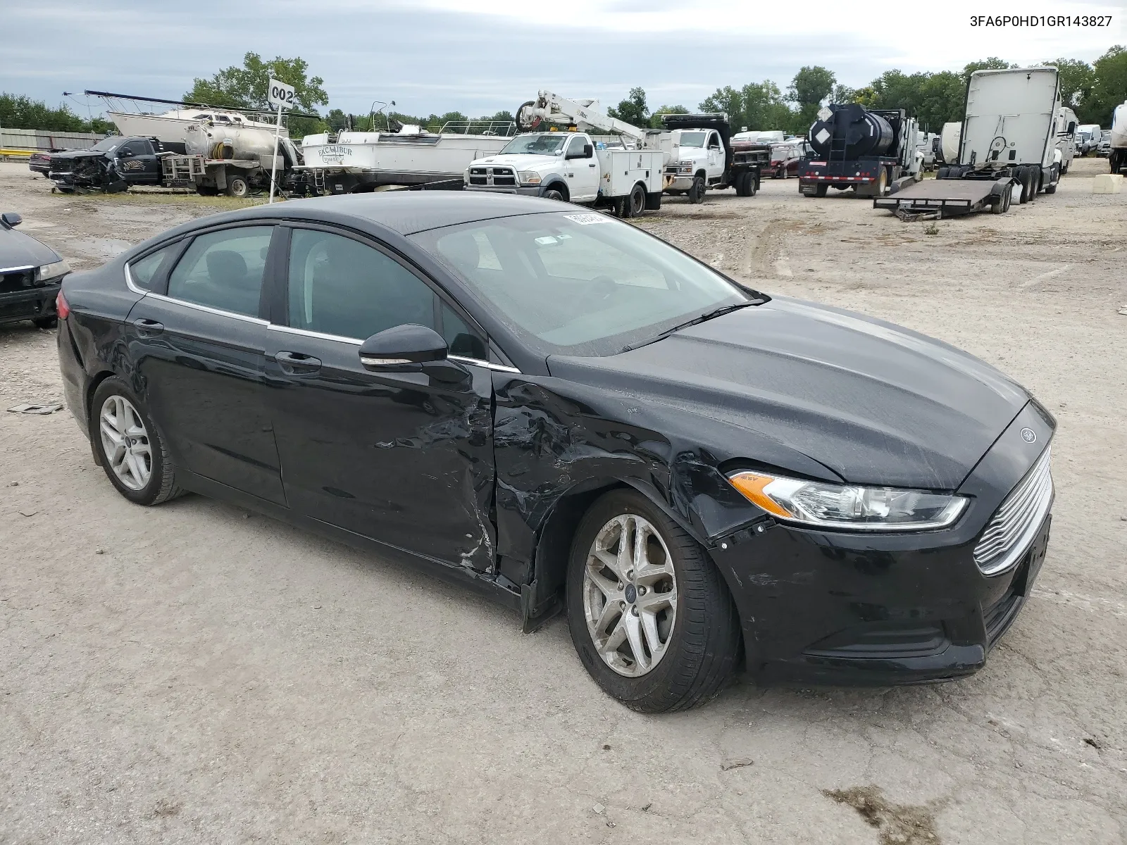 2016 Ford Fusion Se VIN: 3FA6P0HD1GR143827 Lot: 66964884