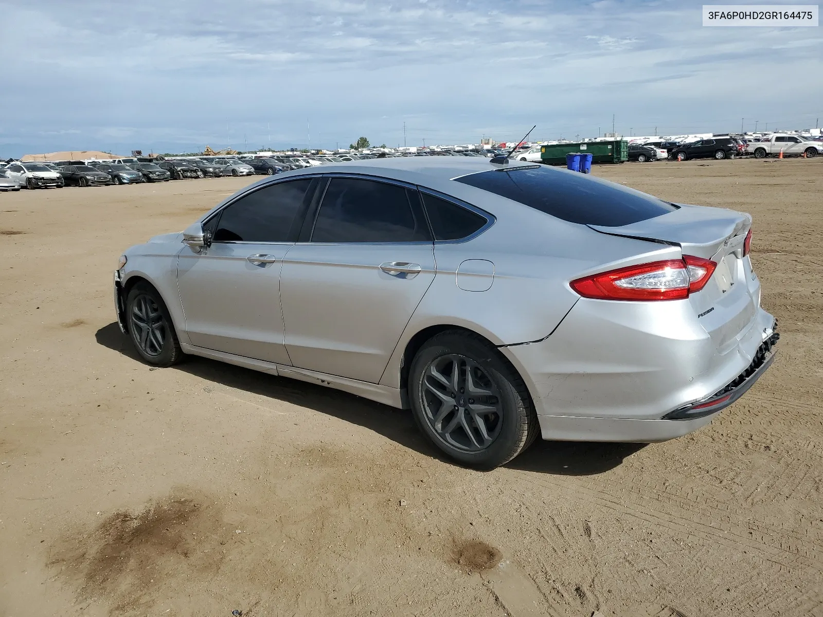 2016 Ford Fusion Se VIN: 3FA6P0HD2GR164475 Lot: 67168214