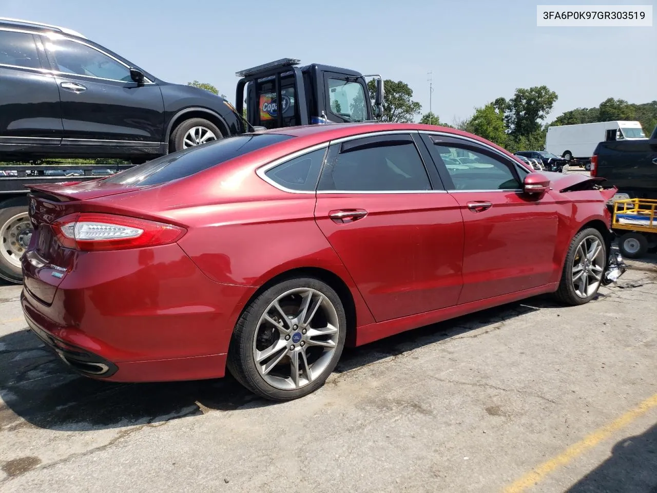 2016 Ford Fusion Titanium VIN: 3FA6P0K97GR303519 Lot: 67632764