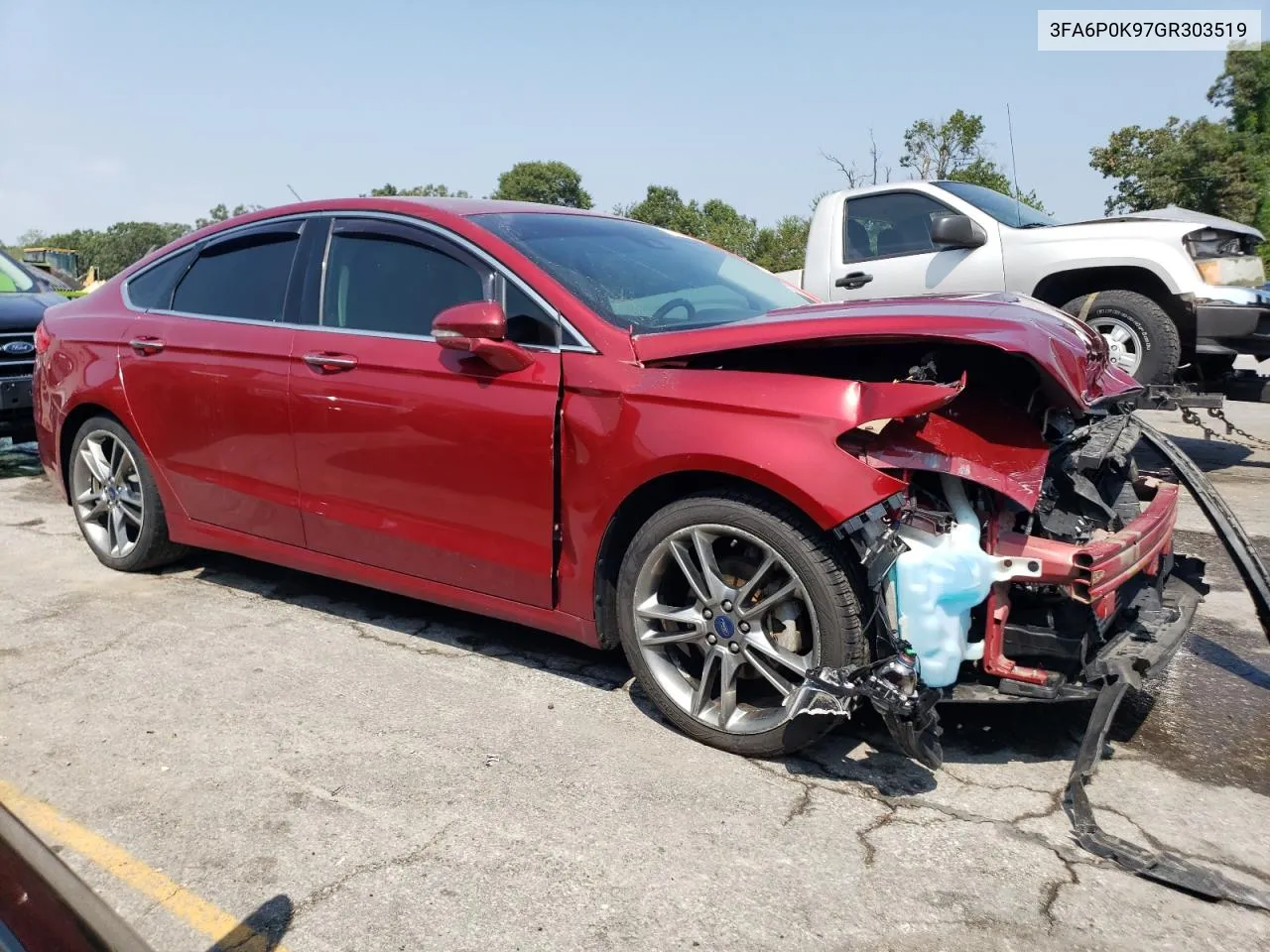 2016 Ford Fusion Titanium VIN: 3FA6P0K97GR303519 Lot: 67632764