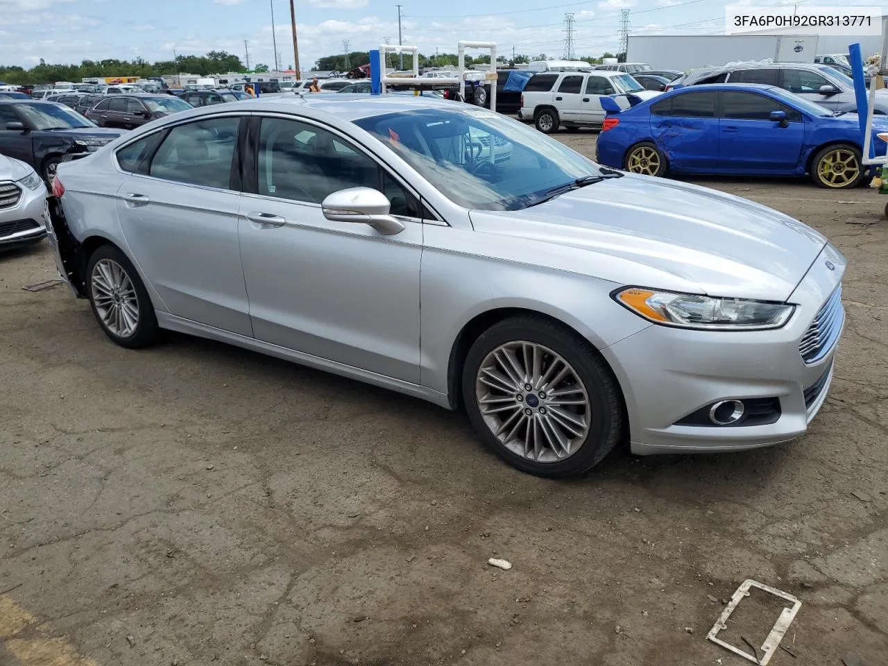 2016 Ford Fusion Se VIN: 3FA6P0H92GR313771 Lot: 67701624