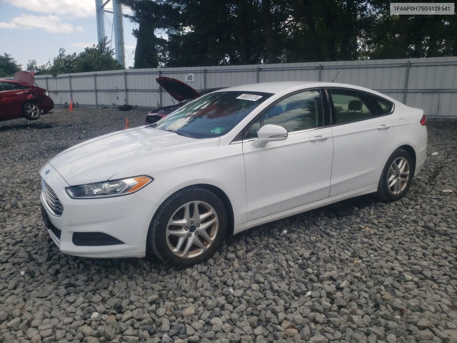 2016 Ford Fusion Se VIN: 1FA6P0H75G5129541 Lot: 68005124