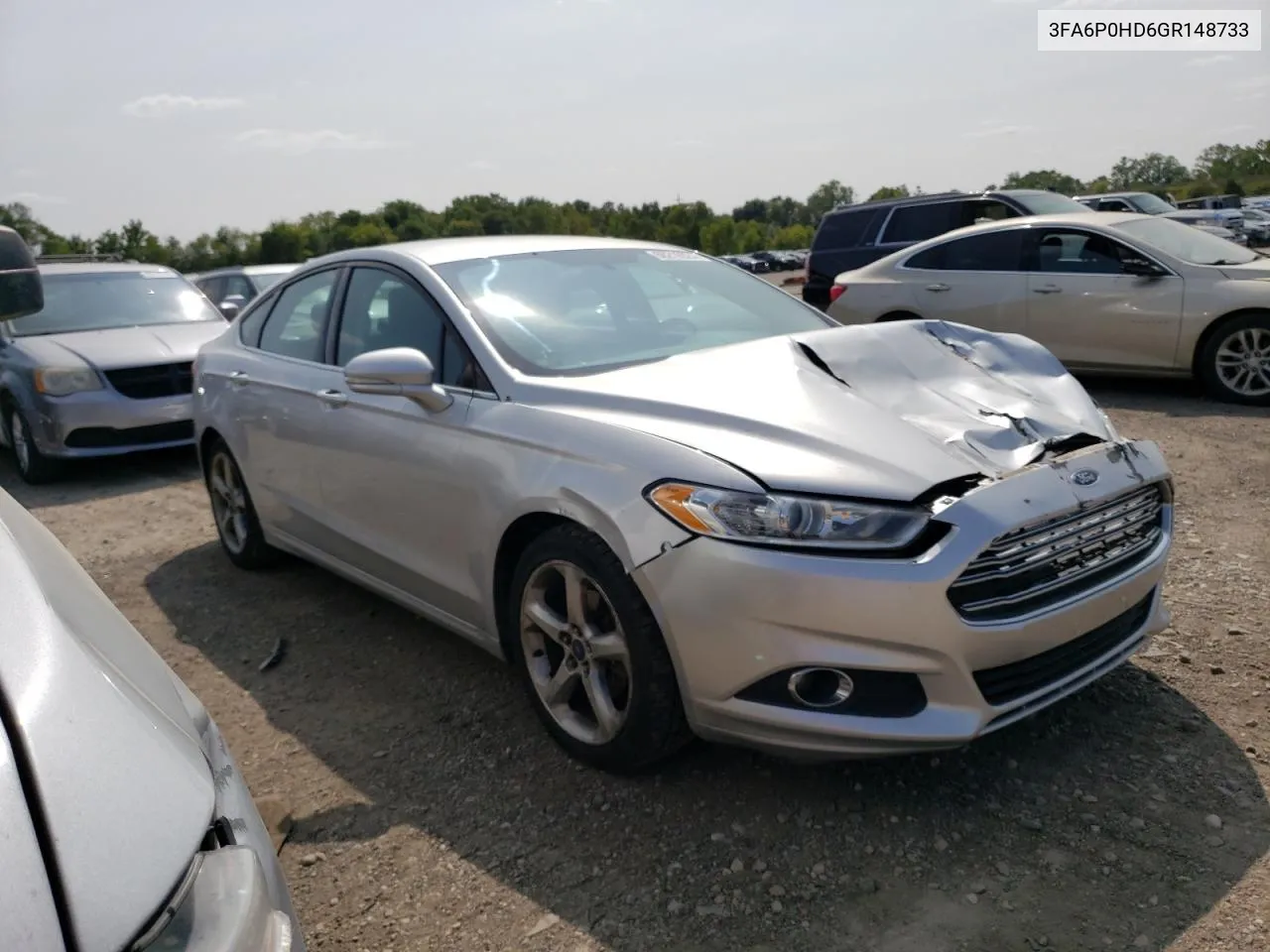 2016 Ford Fusion Se VIN: 3FA6P0HD6GR148733 Lot: 68216924