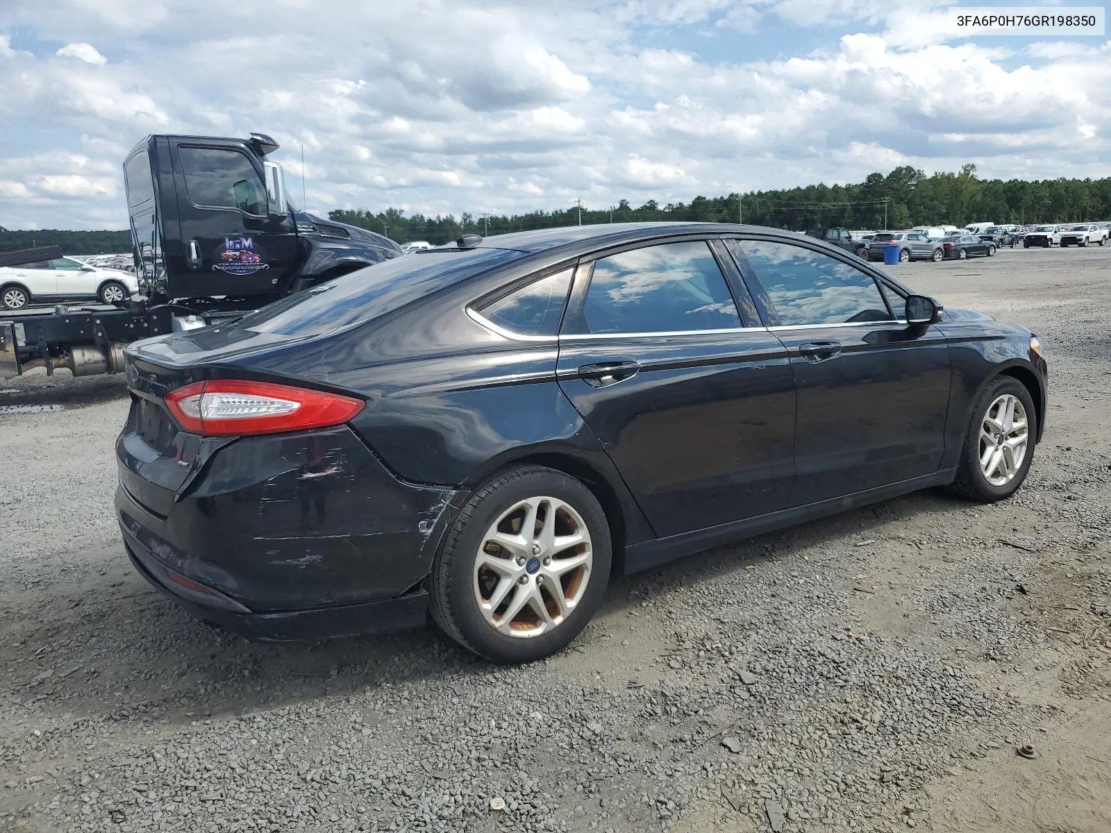 2016 Ford Fusion Se VIN: 3FA6P0H76GR198350 Lot: 68302424