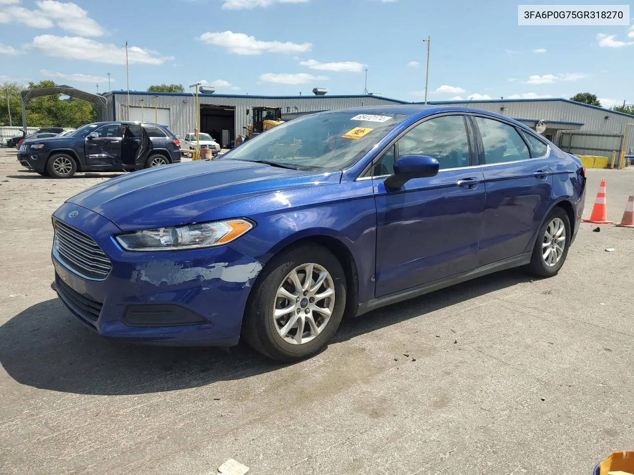 2016 Ford Fusion S VIN: 3FA6P0G75GR318270 Lot: 68412174