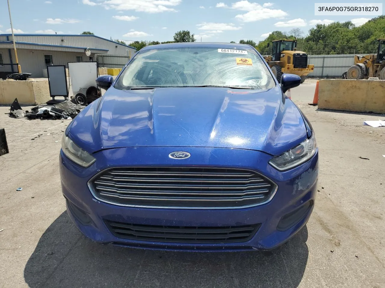 2016 Ford Fusion S VIN: 3FA6P0G75GR318270 Lot: 68412174