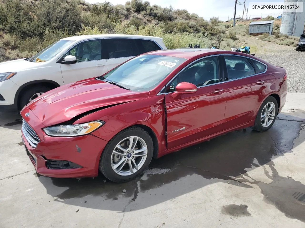 2016 Ford Fusion Titanium Hev VIN: 3FA6P0RU3GR145724 Lot: 68563414