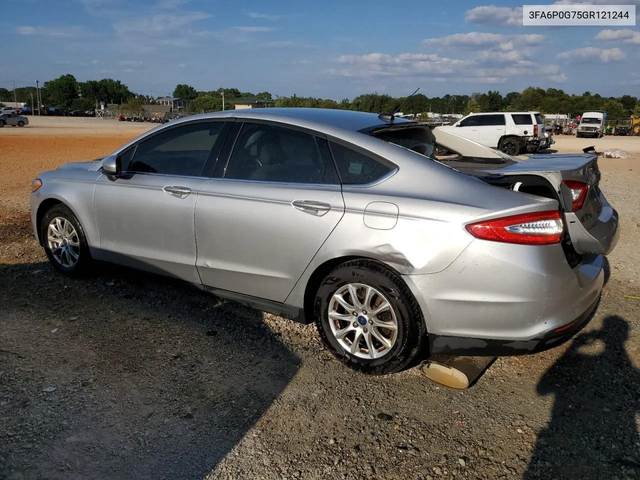 2016 Ford Fusion S VIN: 3FA6P0G75GR121244 Lot: 68641864