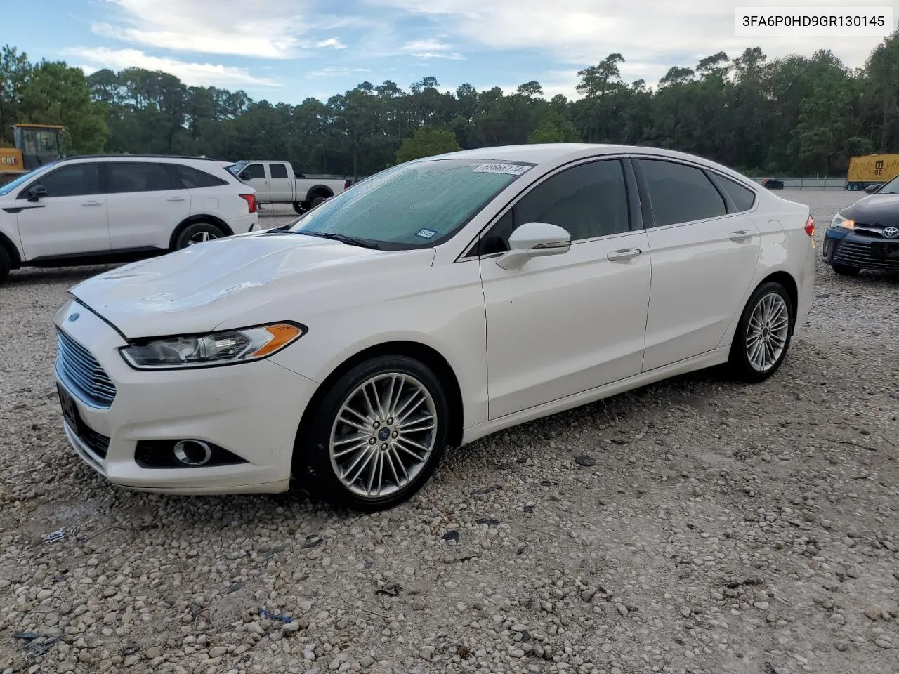 2016 Ford Fusion Se VIN: 3FA6P0HD9GR130145 Lot: 68666174