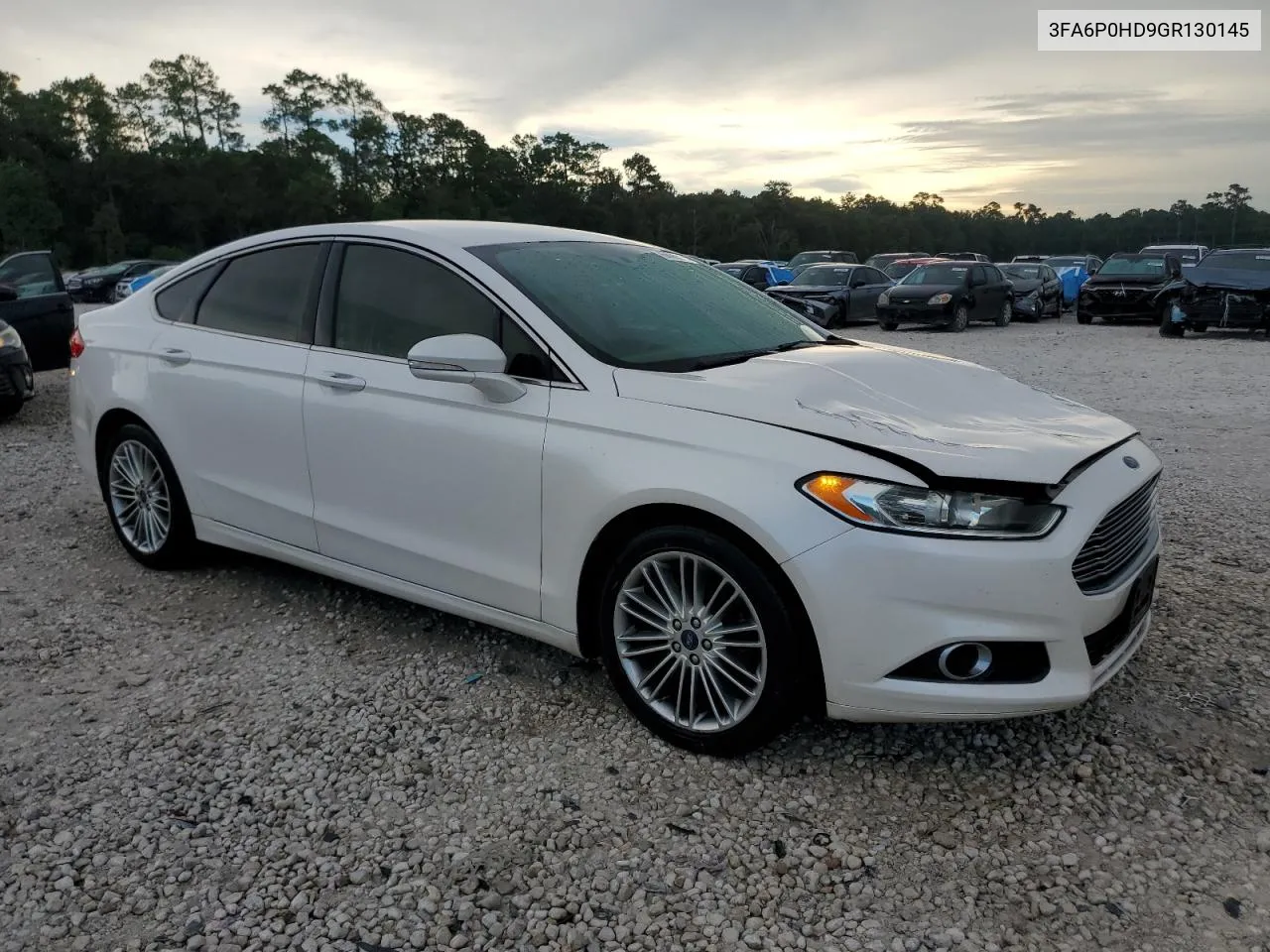 2016 Ford Fusion Se VIN: 3FA6P0HD9GR130145 Lot: 68666174